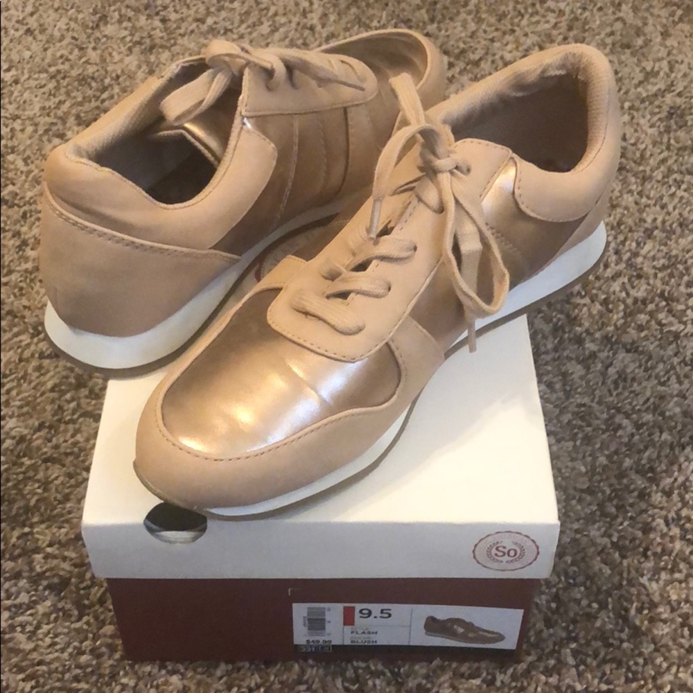 Rose Gold Sneakers size 9.5